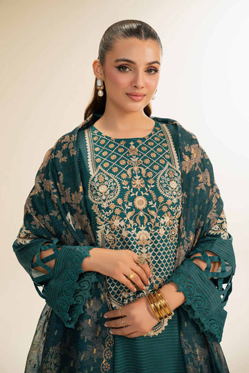Nishat Linen 3 Piece - Embroidered Suit - 42501437 Online Shopping